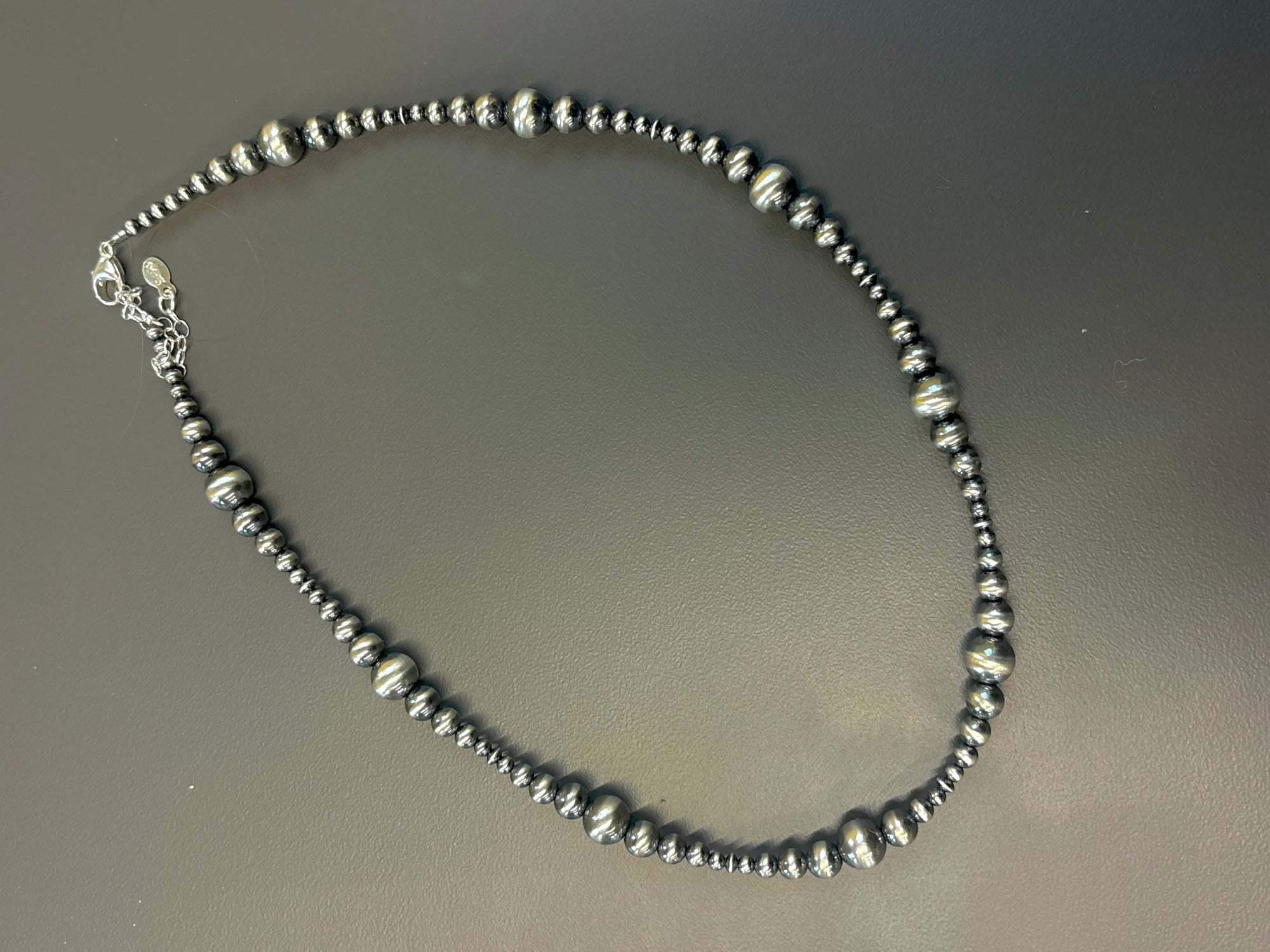 Sterling Silver Tight Knit Graduated Necklace