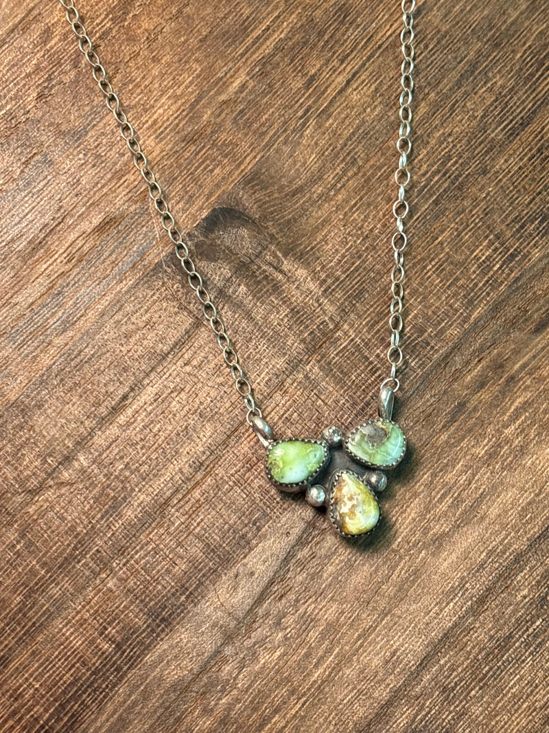 Palomino Varascite 16 inch Necklace