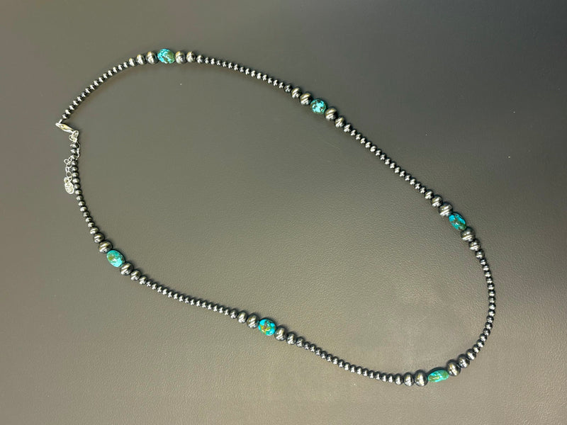 Kingman & Sterling Silver Necklace