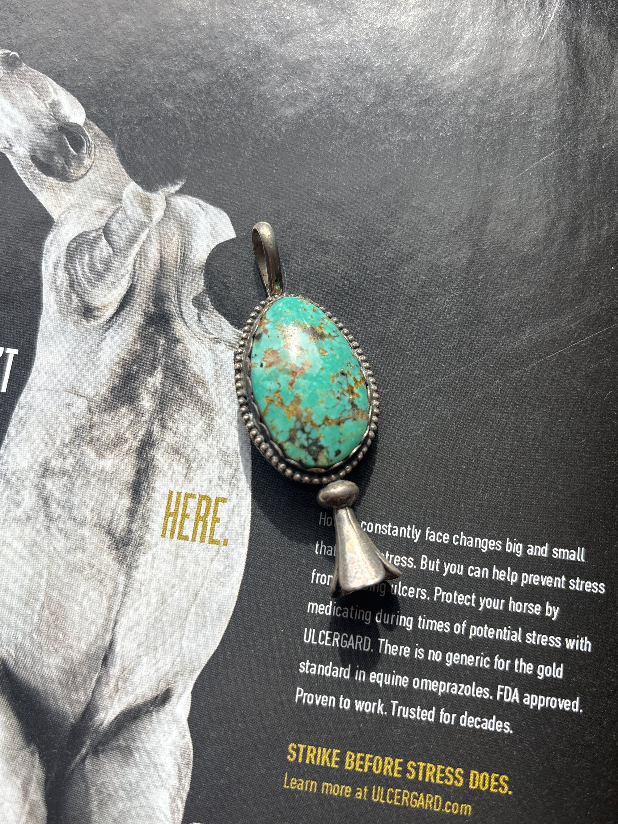 Baja Turquoise Blossom Pendant