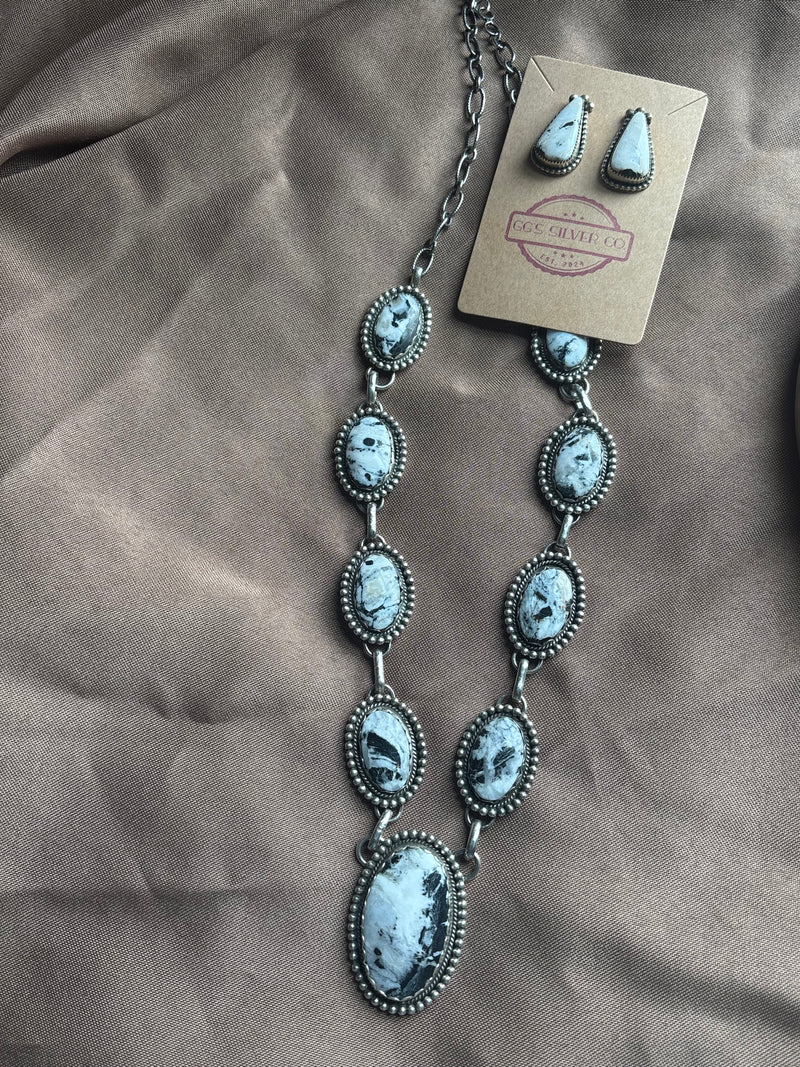 White Buffalo Earrings