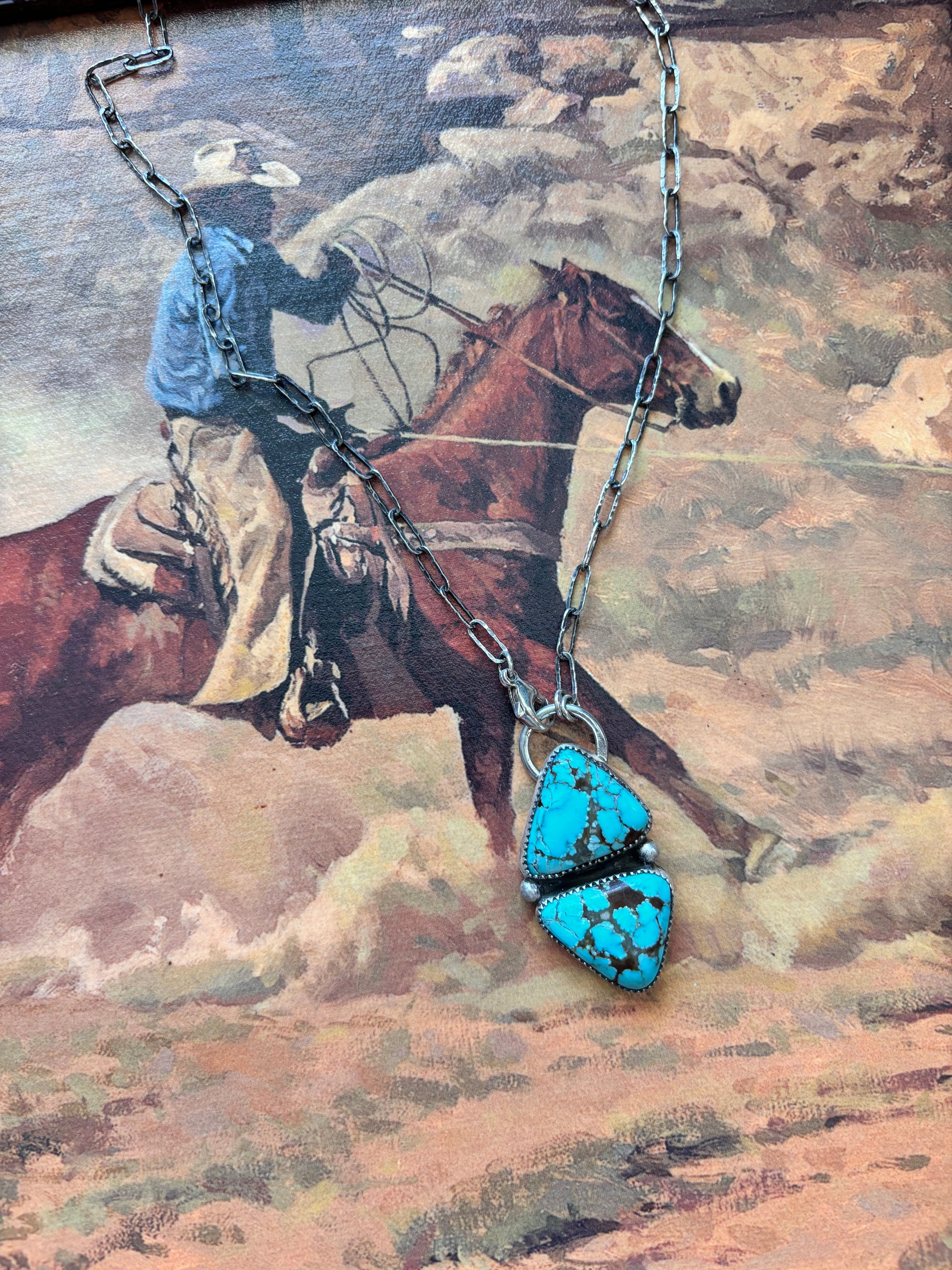 #8 Turquoise 16 inch Necklace