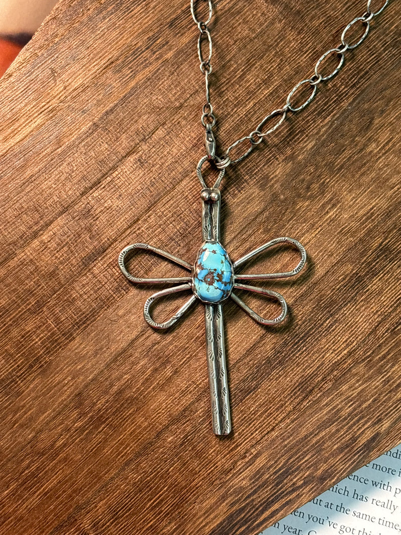 Golden Hills Dragon Fly Necklace