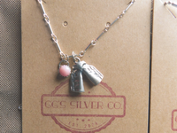 16 inch Pink Conch Chap Necklace