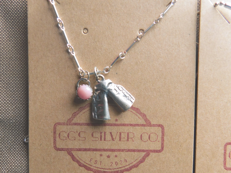 16 inch Pink Conch Chap Necklace