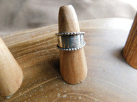 Chunky Silver Ring Size 8 adjustable