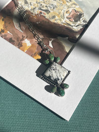 White Buffalo and Sonoran Gold Necklace