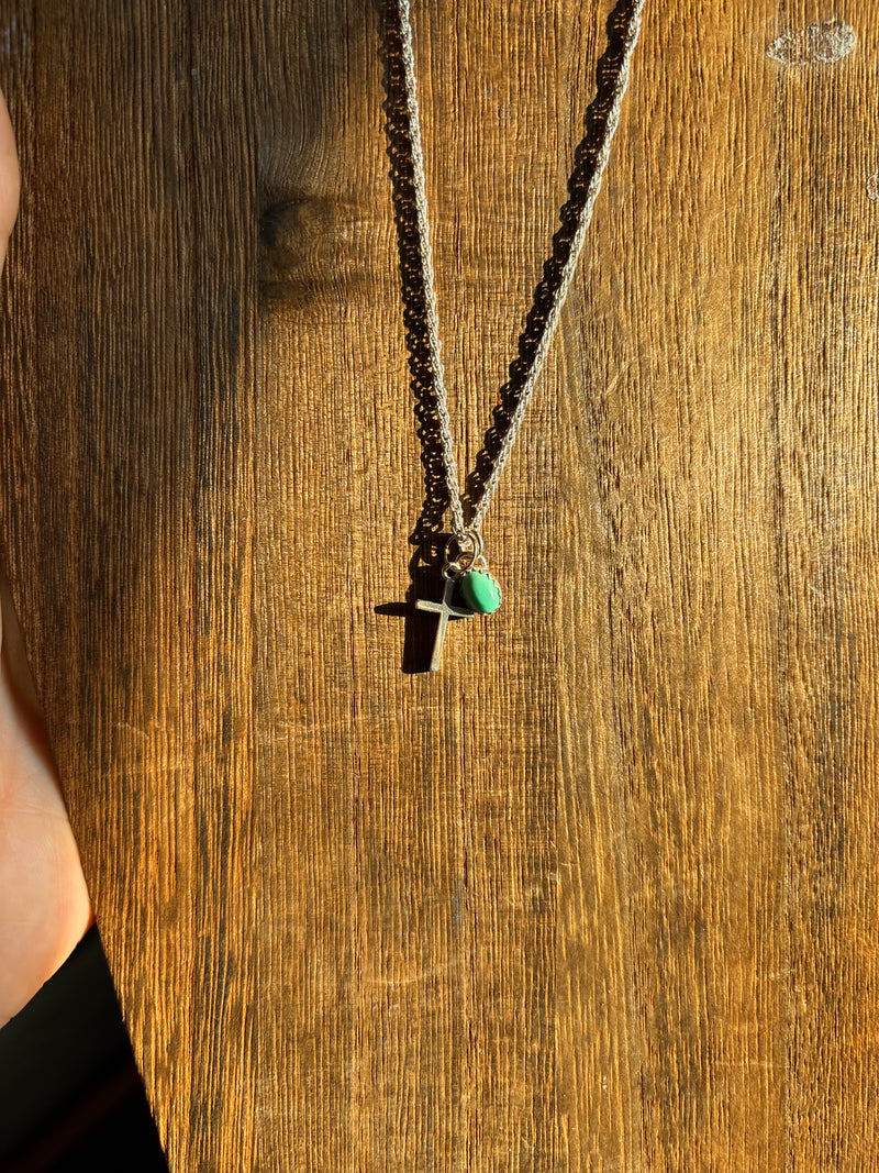 16 inch Kingman Cross Necklace