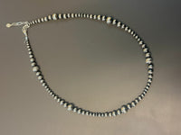 Sterling Silver Tight Knit Graduated Necklace