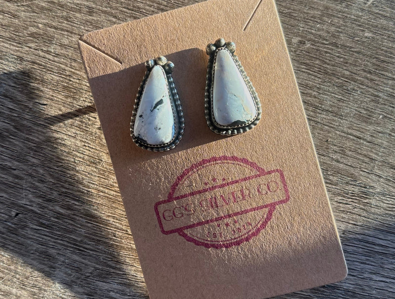 White Buffalo Earrings