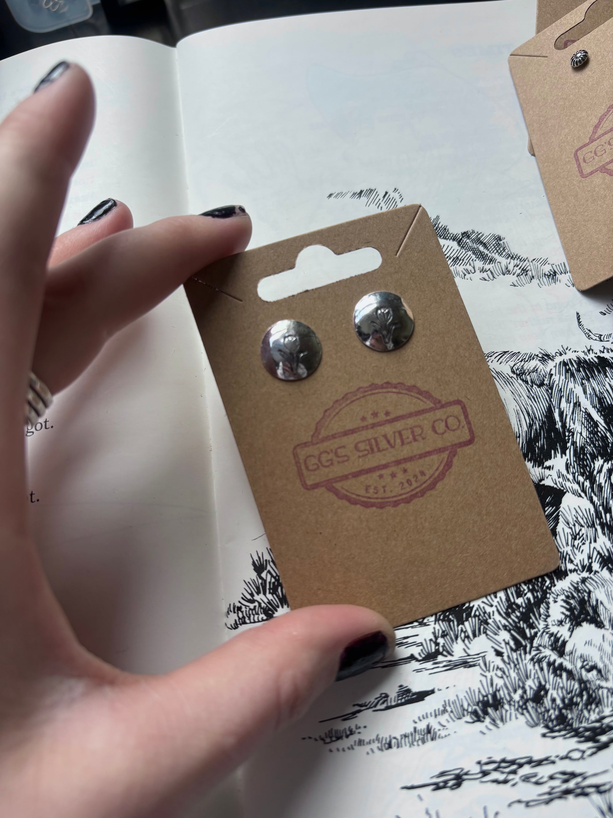 Domed Tulip Earrings